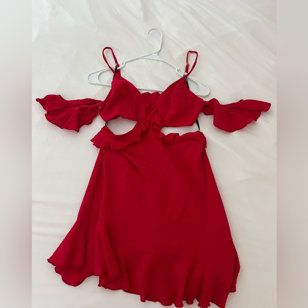 Red Majorelle Summer Dress